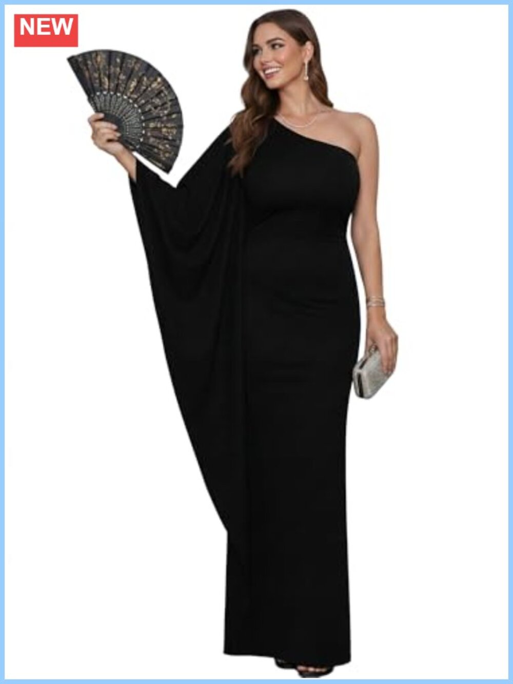 KOH KOH Womens One Shoulder Maxi Dress Semi Formal Evening Gown